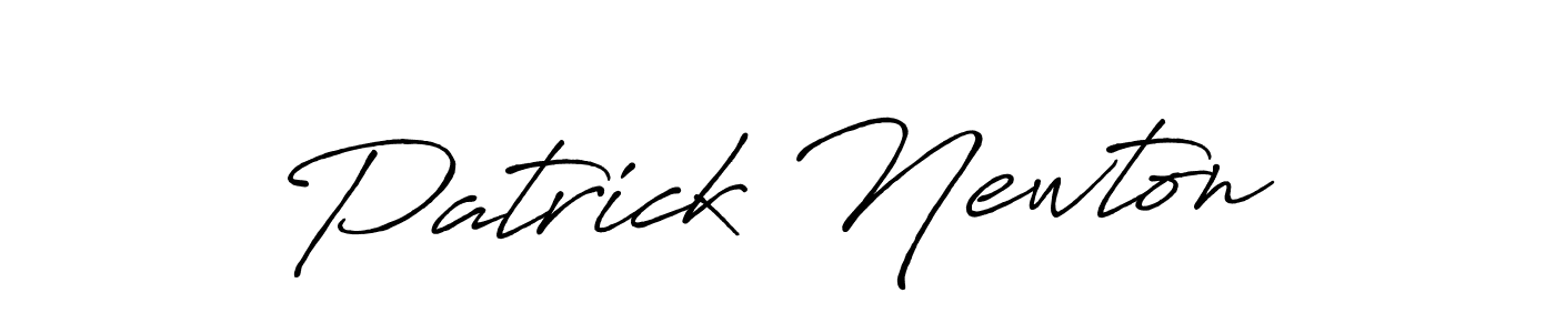 Make a beautiful signature design for name Patrick Newton. With this signature (Antro_Vectra_Bolder) style, you can create a handwritten signature for free. Patrick Newton signature style 7 images and pictures png