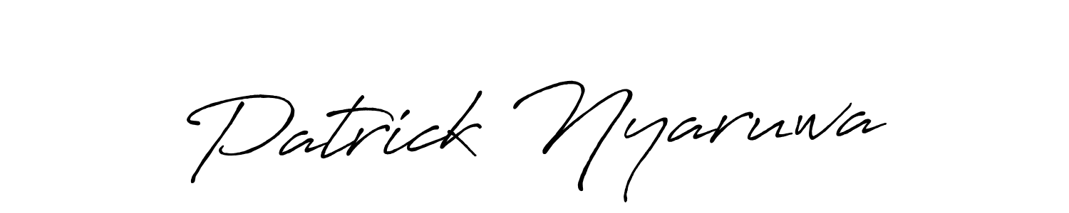 This is the best signature style for the Patrick Nyaruwa name. Also you like these signature font (Antro_Vectra_Bolder). Mix name signature. Patrick Nyaruwa signature style 7 images and pictures png