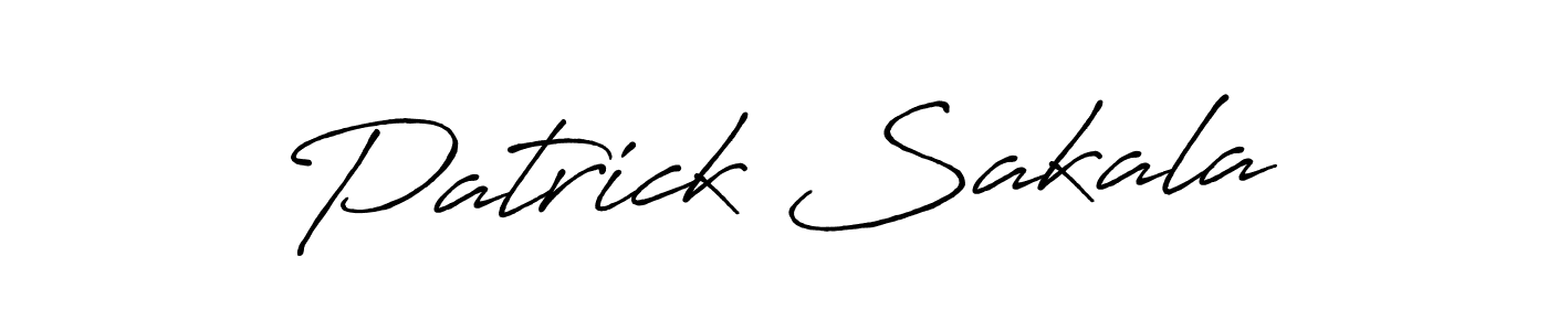 It looks lik you need a new signature style for name Patrick Sakala. Design unique handwritten (Antro_Vectra_Bolder) signature with our free signature maker in just a few clicks. Patrick Sakala signature style 7 images and pictures png