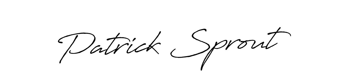 It looks lik you need a new signature style for name Patrick Sprout. Design unique handwritten (Antro_Vectra_Bolder) signature with our free signature maker in just a few clicks. Patrick Sprout signature style 7 images and pictures png
