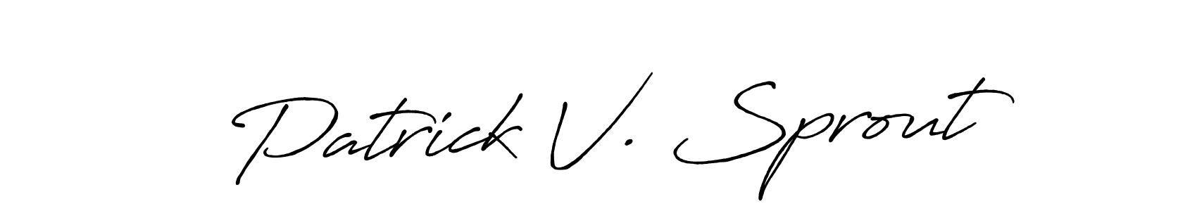 It looks lik you need a new signature style for name Patrick V. Sprout. Design unique handwritten (Antro_Vectra_Bolder) signature with our free signature maker in just a few clicks. Patrick V. Sprout signature style 7 images and pictures png