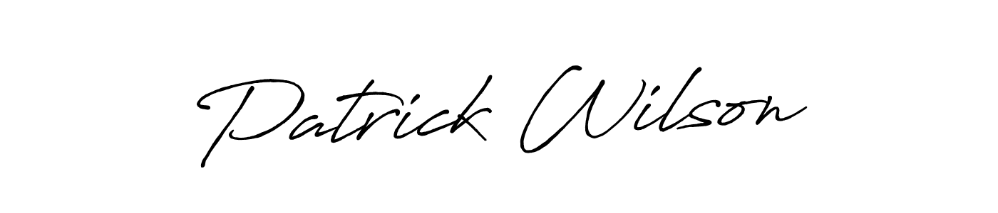 How to make Patrick Wilson signature? Antro_Vectra_Bolder is a professional autograph style. Create handwritten signature for Patrick Wilson name. Patrick Wilson signature style 7 images and pictures png
