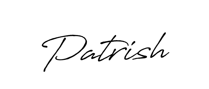 Patrish stylish signature style. Best Handwritten Sign (Antro_Vectra_Bolder) for my name. Handwritten Signature Collection Ideas for my name Patrish. Patrish signature style 7 images and pictures png