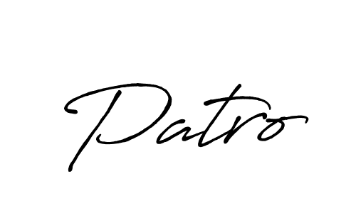 How to make Patro name signature. Use Antro_Vectra_Bolder style for creating short signs online. This is the latest handwritten sign. Patro signature style 7 images and pictures png