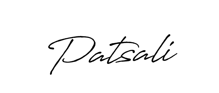 How to make Patsali name signature. Use Antro_Vectra_Bolder style for creating short signs online. This is the latest handwritten sign. Patsali signature style 7 images and pictures png