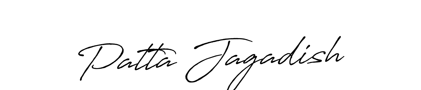 Antro_Vectra_Bolder is a professional signature style that is perfect for those who want to add a touch of class to their signature. It is also a great choice for those who want to make their signature more unique. Get Patta Jagadish name to fancy signature for free. Patta Jagadish signature style 7 images and pictures png