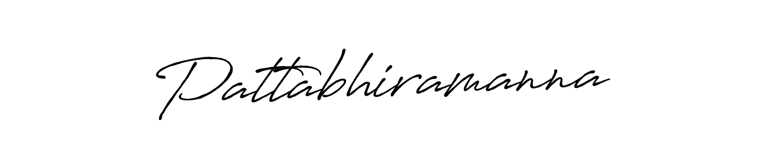 Design your own signature with our free online signature maker. With this signature software, you can create a handwritten (Antro_Vectra_Bolder) signature for name Pattabhiramanna. Pattabhiramanna signature style 7 images and pictures png