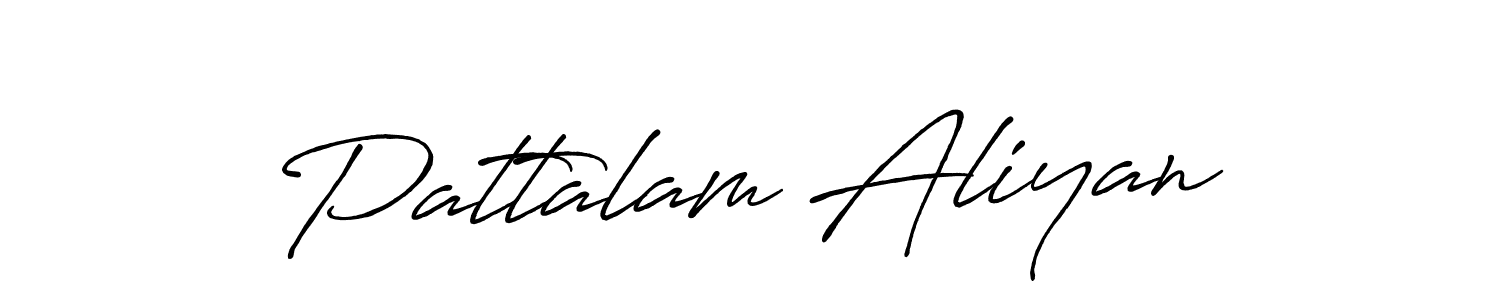 Also we have Pattalam Aliyan name is the best signature style. Create professional handwritten signature collection using Antro_Vectra_Bolder autograph style. Pattalam Aliyan signature style 7 images and pictures png