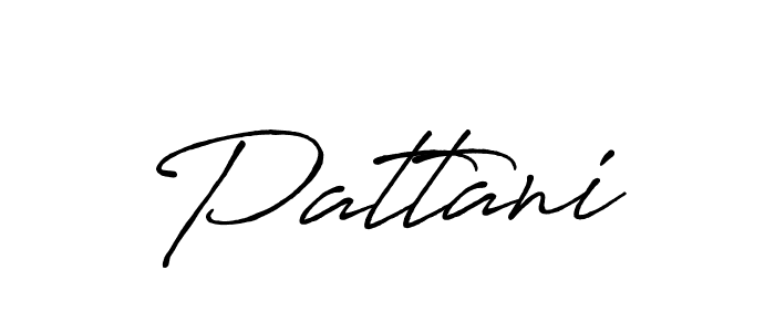 Use a signature maker to create a handwritten signature online. With this signature software, you can design (Antro_Vectra_Bolder) your own signature for name Pattani. Pattani signature style 7 images and pictures png