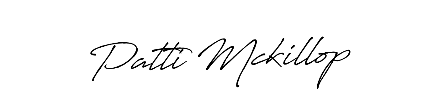 Also we have Patti Mckillop name is the best signature style. Create professional handwritten signature collection using Antro_Vectra_Bolder autograph style. Patti Mckillop signature style 7 images and pictures png