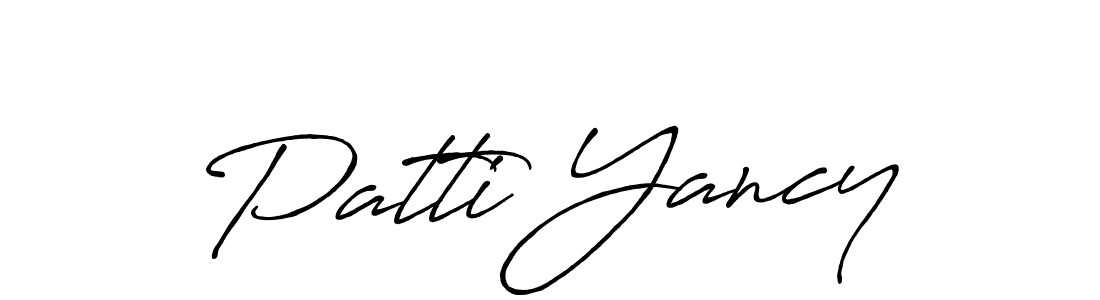 How to make Patti Yancy signature? Antro_Vectra_Bolder is a professional autograph style. Create handwritten signature for Patti Yancy name. Patti Yancy signature style 7 images and pictures png