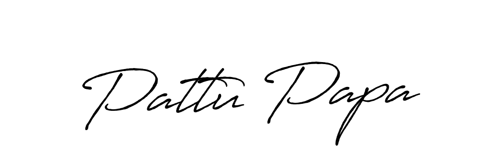 You should practise on your own different ways (Antro_Vectra_Bolder) to write your name (Pattu Papa) in signature. don't let someone else do it for you. Pattu Papa signature style 7 images and pictures png