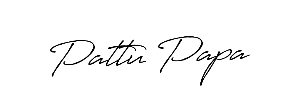 You should practise on your own different ways (Antro_Vectra_Bolder) to write your name (Pattu Papa) in signature. don't let someone else do it for you. Pattu Papa signature style 7 images and pictures png