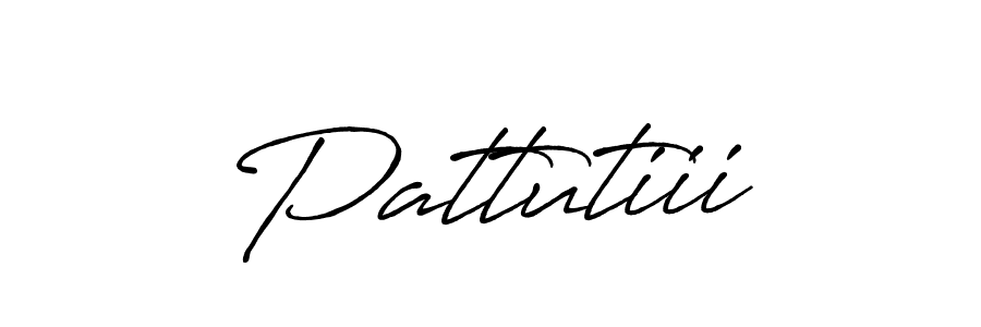 Design your own signature with our free online signature maker. With this signature software, you can create a handwritten (Antro_Vectra_Bolder) signature for name Pattutiii. Pattutiii signature style 7 images and pictures png