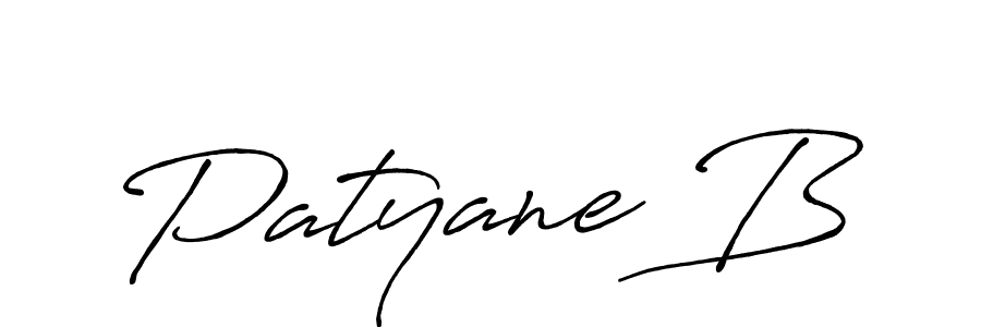 Patyane B stylish signature style. Best Handwritten Sign (Antro_Vectra_Bolder) for my name. Handwritten Signature Collection Ideas for my name Patyane B. Patyane B signature style 7 images and pictures png