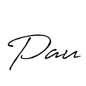 How to make Pau name signature. Use Antro_Vectra_Bolder style for creating short signs online. This is the latest handwritten sign. Pau signature style 7 images and pictures png