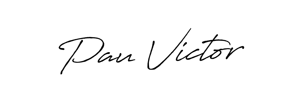 Design your own signature with our free online signature maker. With this signature software, you can create a handwritten (Antro_Vectra_Bolder) signature for name Pau Victor. Pau Victor signature style 7 images and pictures png