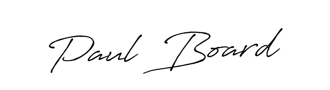 Use a signature maker to create a handwritten signature online. With this signature software, you can design (Antro_Vectra_Bolder) your own signature for name Paul  Board. Paul  Board signature style 7 images and pictures png