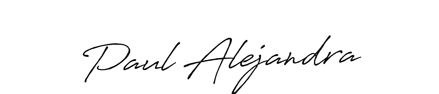 Make a beautiful signature design for name Paul Alejandra. With this signature (Antro_Vectra_Bolder) style, you can create a handwritten signature for free. Paul Alejandra signature style 7 images and pictures png