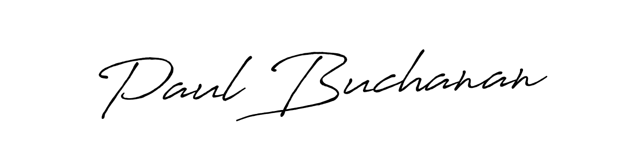 Paul Buchanan stylish signature style. Best Handwritten Sign (Antro_Vectra_Bolder) for my name. Handwritten Signature Collection Ideas for my name Paul Buchanan. Paul Buchanan signature style 7 images and pictures png