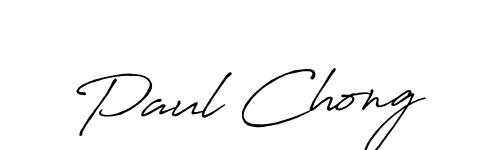 Design your own signature with our free online signature maker. With this signature software, you can create a handwritten (Antro_Vectra_Bolder) signature for name Paul Chong. Paul Chong signature style 7 images and pictures png