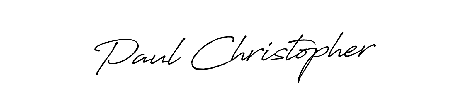 It looks lik you need a new signature style for name Paul Christopher. Design unique handwritten (Antro_Vectra_Bolder) signature with our free signature maker in just a few clicks. Paul Christopher signature style 7 images and pictures png