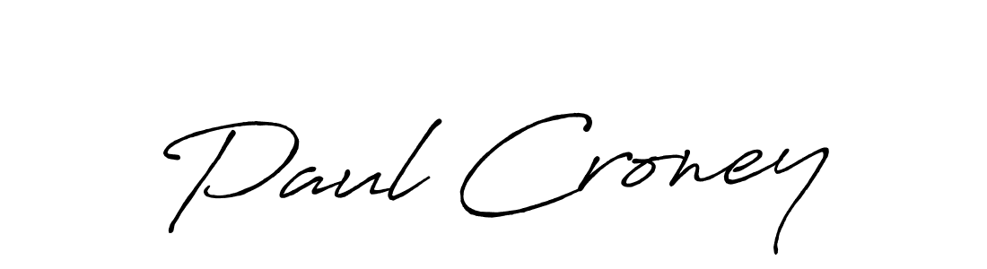 How to make Paul Croney signature? Antro_Vectra_Bolder is a professional autograph style. Create handwritten signature for Paul Croney name. Paul Croney signature style 7 images and pictures png