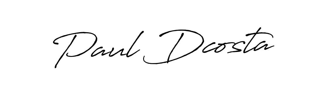 It looks lik you need a new signature style for name Paul Dcosta. Design unique handwritten (Antro_Vectra_Bolder) signature with our free signature maker in just a few clicks. Paul Dcosta signature style 7 images and pictures png