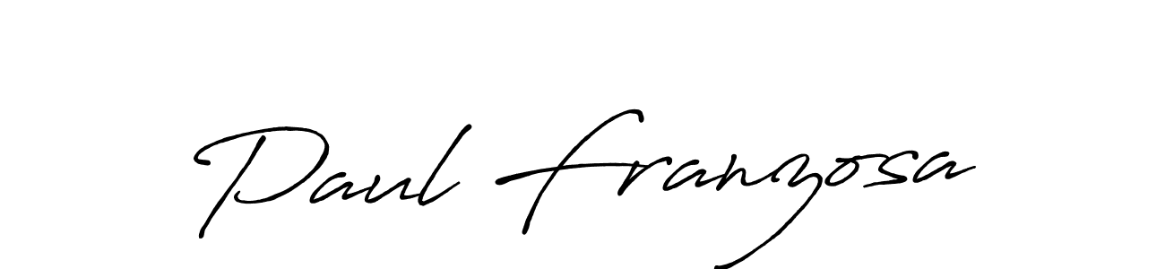 Also we have Paul Franzosa name is the best signature style. Create professional handwritten signature collection using Antro_Vectra_Bolder autograph style. Paul Franzosa signature style 7 images and pictures png