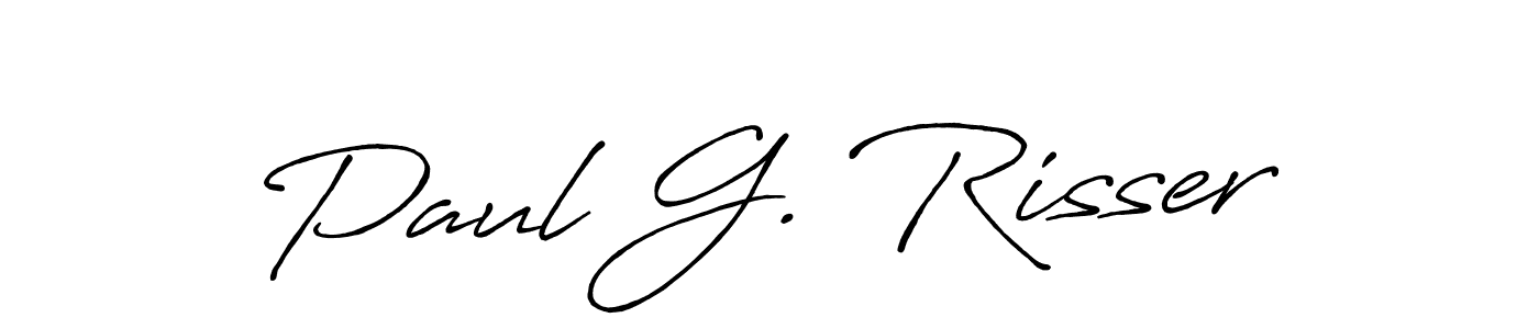 How to make Paul G. Risser signature? Antro_Vectra_Bolder is a professional autograph style. Create handwritten signature for Paul G. Risser name. Paul G. Risser signature style 7 images and pictures png