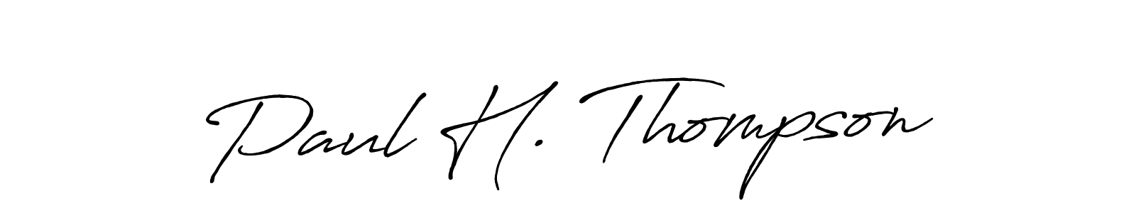 How to make Paul H. Thompson name signature. Use Antro_Vectra_Bolder style for creating short signs online. This is the latest handwritten sign. Paul H. Thompson signature style 7 images and pictures png