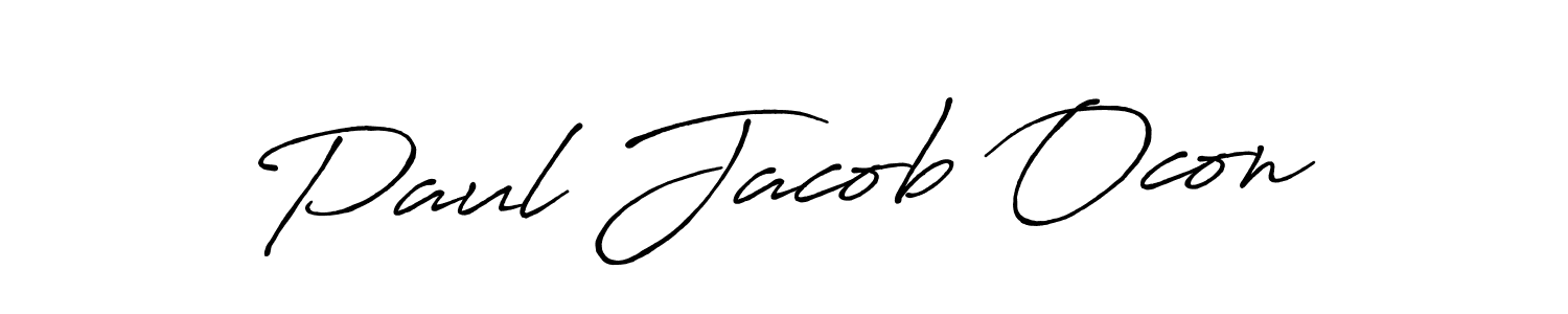 Best and Professional Signature Style for Paul Jacob Ocon. Antro_Vectra_Bolder Best Signature Style Collection. Paul Jacob Ocon signature style 7 images and pictures png