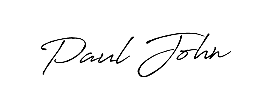 Design your own signature with our free online signature maker. With this signature software, you can create a handwritten (Antro_Vectra_Bolder) signature for name Paul John. Paul John signature style 7 images and pictures png