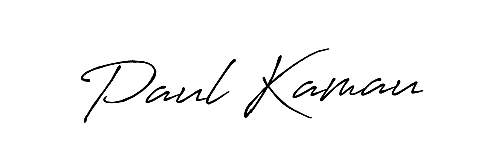 How to make Paul Kamau name signature. Use Antro_Vectra_Bolder style for creating short signs online. This is the latest handwritten sign. Paul Kamau signature style 7 images and pictures png