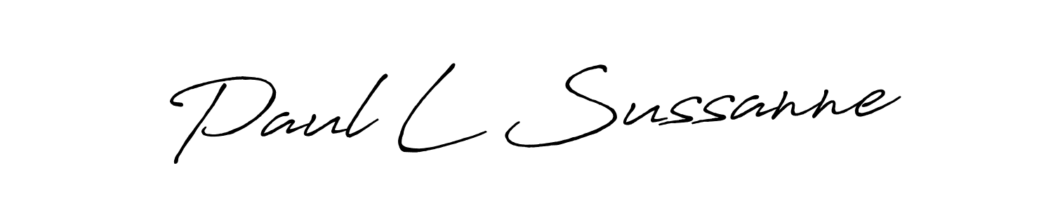 Create a beautiful signature design for name Paul L Sussanne. With this signature (Antro_Vectra_Bolder) fonts, you can make a handwritten signature for free. Paul L Sussanne signature style 7 images and pictures png