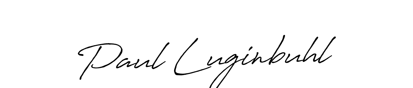 Paul Luginbuhl stylish signature style. Best Handwritten Sign (Antro_Vectra_Bolder) for my name. Handwritten Signature Collection Ideas for my name Paul Luginbuhl. Paul Luginbuhl signature style 7 images and pictures png