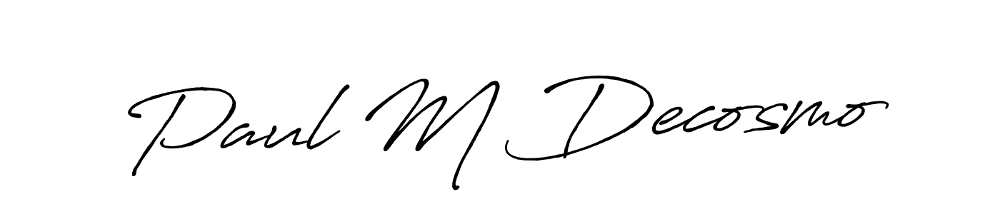 See photos of Paul M Decosmo official signature by Spectra . Check more albums & portfolios. Read reviews & check more about Antro_Vectra_Bolder font. Paul M Decosmo signature style 7 images and pictures png