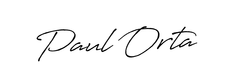 Make a beautiful signature design for name Paul Orta. With this signature (Antro_Vectra_Bolder) style, you can create a handwritten signature for free. Paul Orta signature style 7 images and pictures png