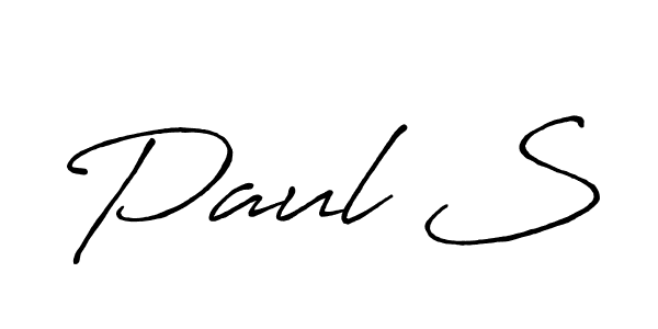 Best and Professional Signature Style for Paul S. Antro_Vectra_Bolder Best Signature Style Collection. Paul S signature style 7 images and pictures png