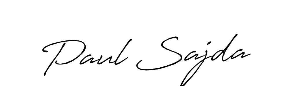 Use a signature maker to create a handwritten signature online. With this signature software, you can design (Antro_Vectra_Bolder) your own signature for name Paul Sajda. Paul Sajda signature style 7 images and pictures png