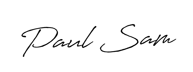 It looks lik you need a new signature style for name Paul Sam. Design unique handwritten (Antro_Vectra_Bolder) signature with our free signature maker in just a few clicks. Paul Sam signature style 7 images and pictures png