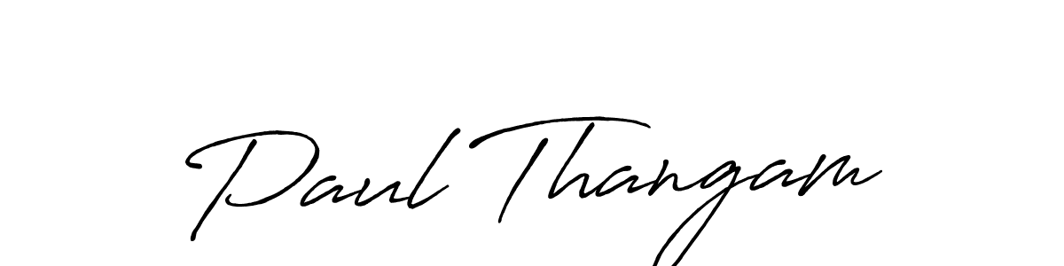 Once you've used our free online signature maker to create your best signature Antro_Vectra_Bolder style, it's time to enjoy all of the benefits that Paul Thangam name signing documents. Paul Thangam signature style 7 images and pictures png