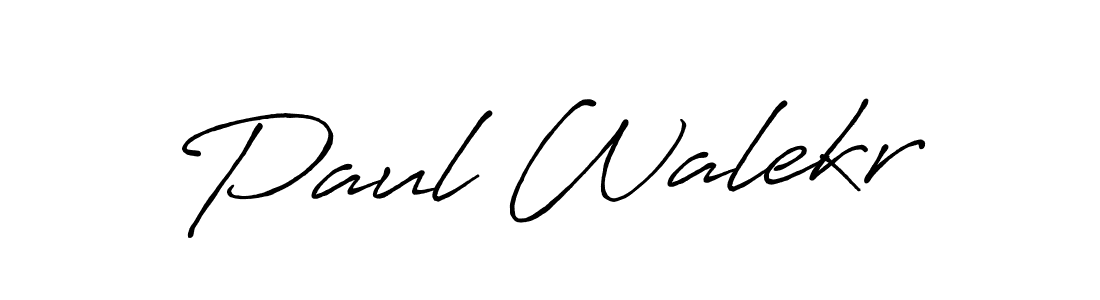 Use a signature maker to create a handwritten signature online. With this signature software, you can design (Antro_Vectra_Bolder) your own signature for name Paul Walekr. Paul Walekr signature style 7 images and pictures png