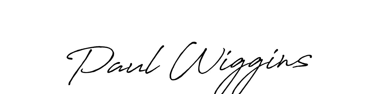 Paul Wiggins stylish signature style. Best Handwritten Sign (Antro_Vectra_Bolder) for my name. Handwritten Signature Collection Ideas for my name Paul Wiggins. Paul Wiggins signature style 7 images and pictures png