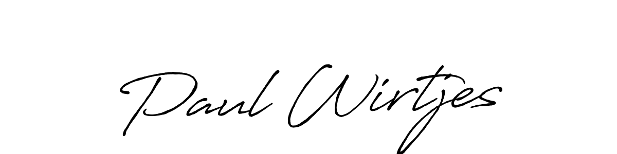 Make a beautiful signature design for name Paul Wirtjes. With this signature (Antro_Vectra_Bolder) style, you can create a handwritten signature for free. Paul Wirtjes signature style 7 images and pictures png
