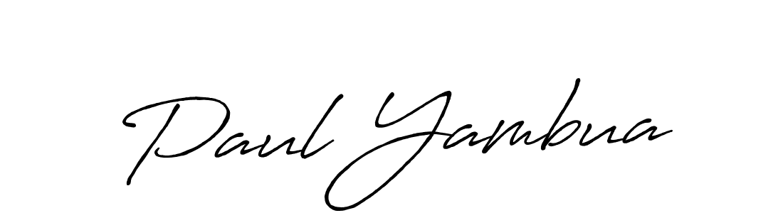 Paul Yambua stylish signature style. Best Handwritten Sign (Antro_Vectra_Bolder) for my name. Handwritten Signature Collection Ideas for my name Paul Yambua. Paul Yambua signature style 7 images and pictures png