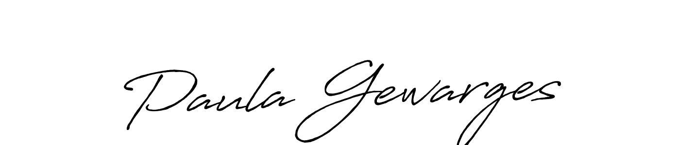 How to make Paula Gewarges name signature. Use Antro_Vectra_Bolder style for creating short signs online. This is the latest handwritten sign. Paula Gewarges signature style 7 images and pictures png