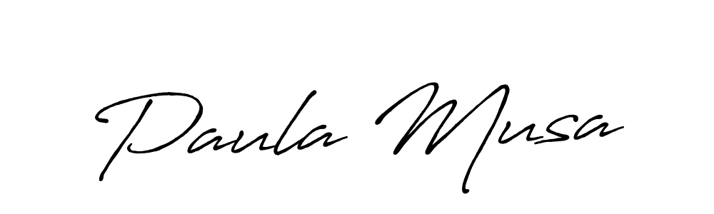 How to make Paula Musa name signature. Use Antro_Vectra_Bolder style for creating short signs online. This is the latest handwritten sign. Paula Musa signature style 7 images and pictures png