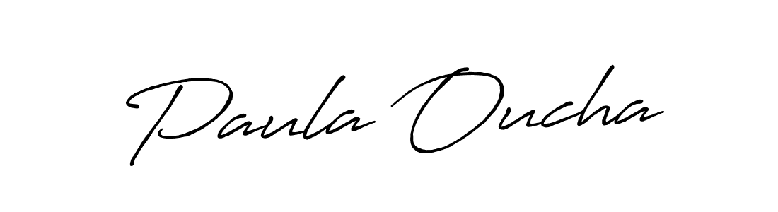 Similarly Antro_Vectra_Bolder is the best handwritten signature design. Signature creator online .You can use it as an online autograph creator for name Paula Oucha. Paula Oucha signature style 7 images and pictures png
