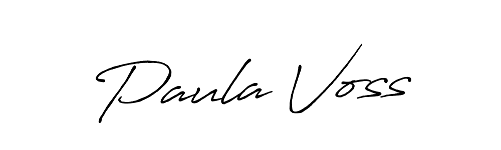 Use a signature maker to create a handwritten signature online. With this signature software, you can design (Antro_Vectra_Bolder) your own signature for name Paula Voss. Paula Voss signature style 7 images and pictures png